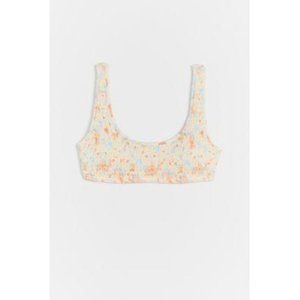 Anthropologie L Space Izzie Smocked Bikini Top
